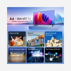 Hisense 32A4N TV LED 32" HD 1366x768, 200cd/m², DVB-T2/C/S2, VIDAA, WiFi, Ethernet, 2xHDMI, 2xUSB, VESA 100x200mm, Noir - Miniature 4