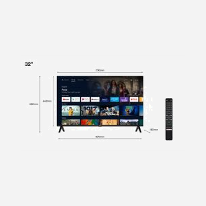 TCL 32S5400AF TV LED 32" (81,3cm) Full HD Smart TV Android TV 11, PPI 700, DVB-S2/T2/ISDB-C, WiFi, Bluetooth 5.0, HDMI 1.4, Argent - Miniature 2