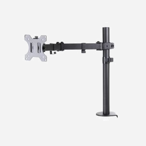 Support Bureau ART L-01X Noir pour écran 13"-32", Pince, VESA 75x75/100x100mm, Inclinaison -45°/+45°, Rotation -90°/+90°, Charge Max 8kg - Miniature 2
