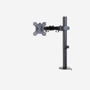 Support Bureau ART L-01X Noir pour écran 13"-32", Pince, VESA 75x75/100x100mm, Inclinaison -45°/+45°, Rotation -90°/+90°, Charge Max 8kg - Miniature 3