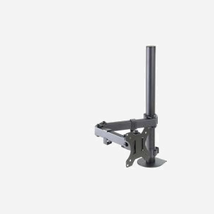 Support Bureau ART L-01X Noir pour écran 13"-32", Pince, VESA 75x75/100x100mm, Inclinaison -45°/+45°, Rotation -90°/+90°, Charge Max 8kg - Miniature 4