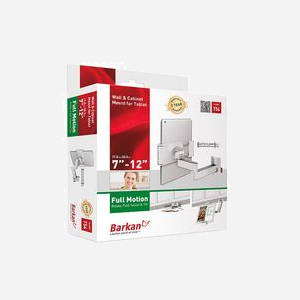 Barkan Mounting Systems T54 Support Actif Tablette/UMPC Blanc 7-12" (17.8-30.5cm) Clamp, Inclinaison -20°/+90°, Rotation/Pivot 360° - Miniature 2