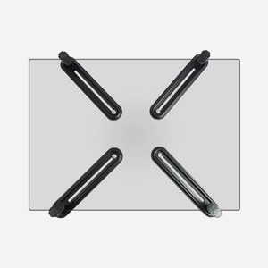 Support écran Techly ICA-LCD-VESA-M100 noir pour écran 13" à 27", montage sur poteau, VESA 75x75/100x100, charge max. 8kg - Miniature 2