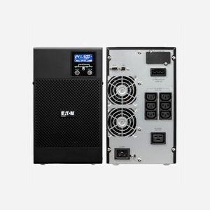 Eaton 9E3000I UPS 3 kVA / 2400W Double-Conversion Online Tower, 7 Prises C13/C19, Port USB/RS-232, 176-300V Input, 50/60Hz Output