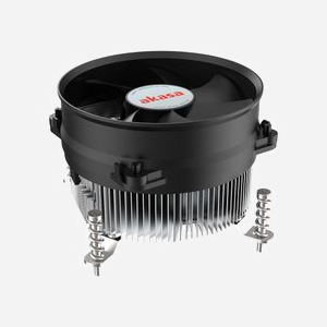 Akasa Refroidisseur Hybride CPU LGA1700 9.5cm Aluminium Noir - Ventilateur 95mm 600-3000RPM, 53.62 CFM, 4.87 mmH2O, 11.7-36.6dB, 80W - Miniature 2