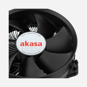 Akasa Refroidisseur Hybride CPU LGA1700 9.5cm Aluminium Noir - Ventilateur 95mm 600-3000RPM, 53.62 CFM, 4.87 mmH2O, 11.7-36.6dB, 80W - Miniature 3
