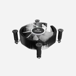 Akasa AK-CC6615BP01 Refroidisseur d'air pour processeur LGA 1700, 600-3000 RPM, 27.8 CFM, 16-35 dB, roulement à billes double, TDP 73W, noir - Miniature 4