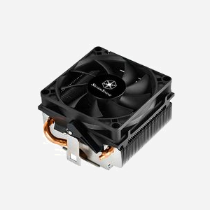 Silverstone Krypton KR01 Refroidisseur CPU 8cm, 800-3000 tr/min, Socket AM2/AM3/AM4/FM1/FM2, 33dB, 34.33 CFM, Roulement à billes, 2 Caloducs