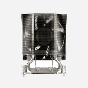 Silverstone XE04-2066 Refroidisseur d'air pour Processeur Socket LGA 2011/2066, TDP 165W, 5 Caloducs Cuivre, Ventilateur 92mm PWM 1300-3800RPM, 54CFM, Noir/Argent - Miniature 4