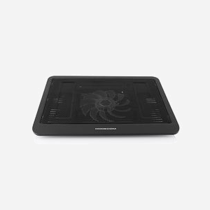 Modecom CF13 - Support Refroidisseur pour PC Portable jusqu'à 14" (35.6cm), 1 Ventilateur 140mm, 1000RPM, 47.35 CFM, 21dB, USB, Éclairage Bleu, Noir - Miniature 2