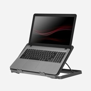 Defender NS-503 - Support Refroidisseur pour Ordinateur Portable jusqu'à 17" - 2 Ventilateurs 126mm 1000 RPM - USB - Noir - 6 Niveaux Hauteur - Éclairage Bleu - Miniature 3