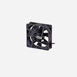 Akyga AW-8A-BK Ventilateur 80x80x25 mm pour Boitier PC, 2000 RPM, 37 m³/h, 25 dBA, ABS Noir, MTBF 30000h, Connecteur 12V, Longueur câble 0.3m - Miniature 2