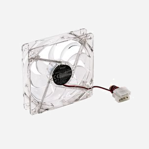 Akyga AW-12A-BR Ventilateur Boîtier PC 120mm Transparent, 1000 RPM, 20 dBA, 66 CFM, LED Rouge, MTBF 30000h, ABS, 120x120x25mm - Miniature 3