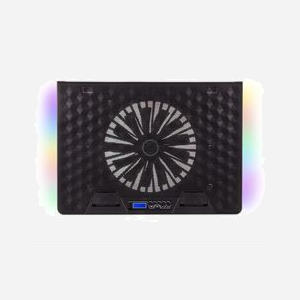 Tracer TRASTA46405 - Support Refroidisseur pour PC Portable jusqu'à 17.3" - 1 Ventilateur 185mm, 800 RPM, Métal Noir, USB, Réglable en Hauteur (5 positions) - Miniature 4