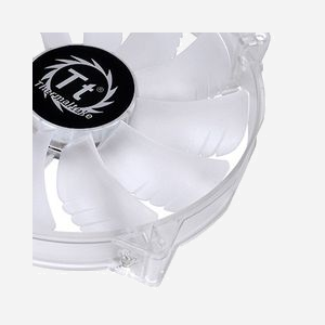 Thermaltake Pure 20 LED Ventilateur Boîtier PC 200mm Transparent, 800 RPM, 28.2 dB, 129.639 CFM, 0.996 mmH2O, 12V, CL-F016-PL20BU-A - Miniature 3