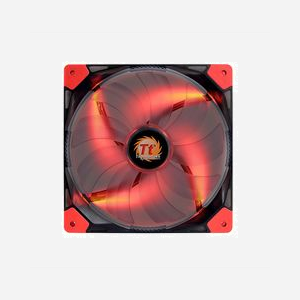 Ventilateur Thermaltake 140mm CL-F022-PL14RE-A pour Boitier PC, 1000 RPM, 21.8 dBA, 60.5 CFM, 0.87 mmH2O, LED Rouge, 12V, MTBF 40000h - Miniature 1