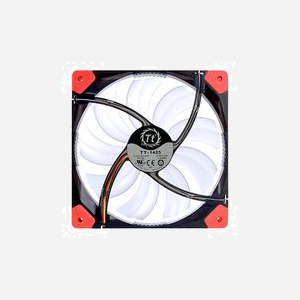 Ventilateur Thermaltake 140mm CL-F022-PL14RE-A pour Boitier PC, 1000 RPM, 21.8 dBA, 60.5 CFM, 0.87 mmH2O, LED Rouge, 12V, MTBF 40000h - Miniature 3