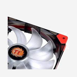 Thermaltake Luna 14 Ventilateur 140mm Noir/Rouge, 1000 RPM, 60.55 CFM, 21.8 dB(A), LED Bleue, 0.87 mmH2O, 140x140x25mm - Miniature 2