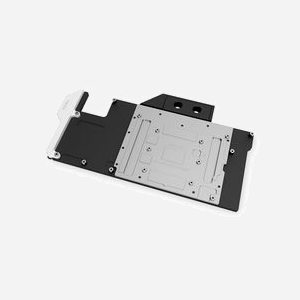 EK Bloc d'eau Acétal Nickel Noir/Gris, Filetage G 1/4", 285x16.5x149mm, Refroidissement Watercooling CPU/GPU, Référence 3831109844304 - Miniature 2