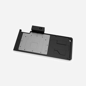 EK Backplate 3831109849651 pour RTX 3080/3090 FTW3, Acétal/Cuivre/POM Noir, Connectique 1/4", Dimensions 303x37.8x151mm - Miniature 2