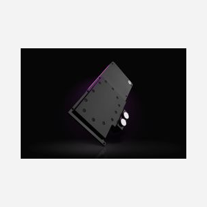 EK Backplate 3831109849651 pour RTX 3080/3090 FTW3, Acétal/Cuivre/POM Noir, Connectique 1/4", Dimensions 303x37.8x151mm - Miniature 3