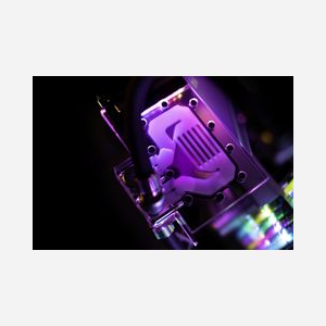 EK Plaque Arrière pour Refroidissement GPU - Acrylique/Cuivre, Noir/Gris - 274x124x15mm - Connecteur RGB 3-pin, Filetage 1/4" - RTX 3080/3090 XC3 - Miniature 3