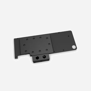 EK Backplate pour Refroidissement GPU EVGA RTX 3080/3090 XC3, Acétal/Cuivre/POM, Noir/Gris, Dimensions 274x15x124mm, Filetage 1/4" - Miniature 1