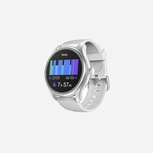 Hama 00178617 Smartwatch Écran LCD 1.38" Tactile 46mm, Boîtier Argent, Bracelet Silicone Gris, Bluetooth 5.3, Moniteur Fréquence Cardiaque, IP68 - Miniature 2