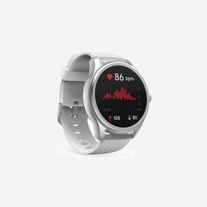 Hama 00178617 Smartwatch Écran LCD 1.38" Tactile 46mm, Boîtier Argent, Bracelet Silicone Gris, Bluetooth 5.3, Moniteur Fréquence Cardiaque, IP68 - Miniature 4
