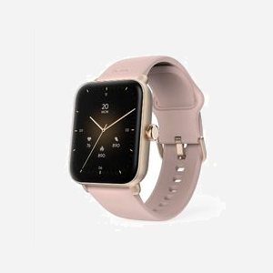 Hama 00178620 Smartwatch Écran Tactile 1.65" TFT, GPS, Bluetooth 5.3, Moniteur Fréquence Cardiaque, IP68, Bracelet Silicone Or Rose, Batterie 350mAh