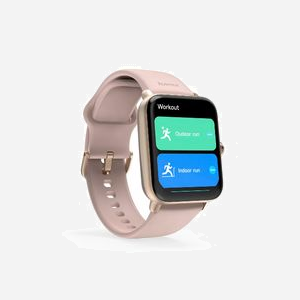 Hama 00178620 Smartwatch Écran Tactile 1.65" TFT, GPS, Bluetooth 5.3, Moniteur Fréquence Cardiaque, IP68, Bracelet Silicone Or Rose, Batterie 350mAh - Miniature 5