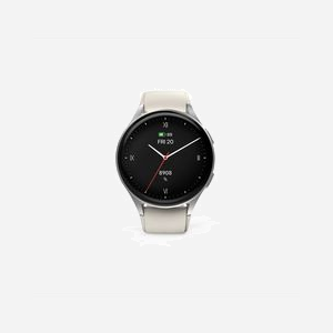 Hama Smartwatch 8900 : Écran AMOLED 1.32" 466x466, GPS, Boîtier 42mm Argent, Bracelet Silicone Crème, Batterie 300mAh, Bluetooth 5.3, IP68 - Miniature 1