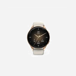 Hama Smartwatch 8900 : Écran AMOLED 1.3" 466x466, Boîtier 42mm Or, GPS, Bluetooth 5.3, Bracelet Silicone Beige, IP68, 39.7g - Miniature 1