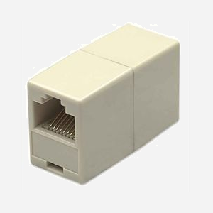 Intellinet 504225 Changeur Genre 8P8C Ivoire - Connecteurs Femelle 8P8C, Contacts Or, Adaptateur UTP, Boîtier Métal/Plastique, Compatible UTP