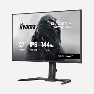 Iiyama G-MASTER GB2741HSU-B1 Moniteur 27" Full HD LED IPS 144Hz 1ms MPRT G-SYNC Compatible/FreeSync HDMI/DisplayPort Hub USB Noir - Miniature 3