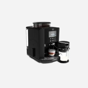 Krups Essential EA819N10 Machine Expresso Automatique, 1450W, 15 Bar, 1.7L, Broyeur 260g, Thermoblock, LCD, Noir, Café en Grains, Cappuccino, Ristretto. - Miniature 2