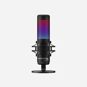 HyperX QuadCast S Microphone USB de Table -36dB 20-20000Hz, Cardioïde/Bidirectionnel/Omnidirectionnel, 16bit 48kHz, USB Type-C, Noir