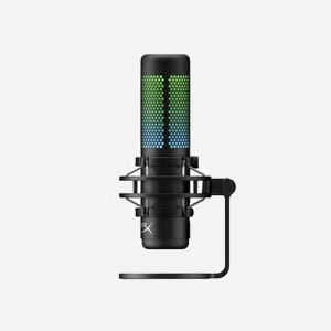 HyperX QuadCast S Microphone USB de Table -36dB 20-20000Hz, Cardioïde/Bidirectionnel/Omnidirectionnel, 16bit 48kHz, USB Type-C, Noir - Miniature 2