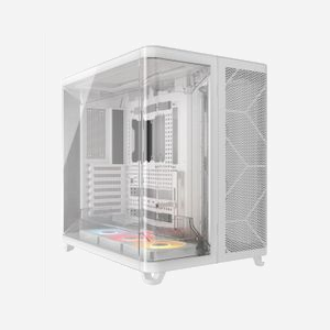 Corsair AIR 5400 RS-R ARGB Blanc, Boîtier PC Midi-Tower ATX/EATX/Micro-ATX/Mini-ITX, Acier/Verre Trempé, Ventilateurs 3x120mm, USB Type-C, Radiateurs 360mm