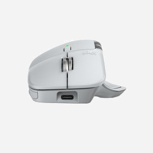 Logitech MX Master 4 for Mac - Souris Laser Bluetooth 5.1 8000 DPI, 8 Boutons Programmables, Batterie 650mAh, Ergonomie Droitier, Argent/Blanc - Miniature 3