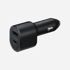 Chargeur Auto Samsung EP-L5300XBEGWW Universel 1 Port USB-C + 1 Port USB-A, 60W, 5-20V/3A, Charge Rapide, Câble USB-C vers USB-C 1m, Noir - Miniature 2