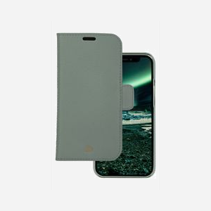 dbramante1928 New York Étui Portefeuille Vert pour iPhone 13 Pro (6.1") en Cuir Pleine Fleur avec Fermeture Magnétique et 3 Compartiments Cartes 76x21x150mm