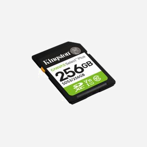 Kingston Technology Carte SDXC 256Go Canvas Select Plus Gen3 - 150Mo/s - C10 UHS-I U1 V10 - Dimensions 32x24x2.1mm - Température -25°C à 85°C - Miniature 2