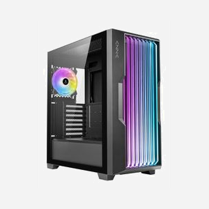 Azza CSAZ-520BG Guardian Glass - Boîtier PC Midi Tower Noir, ATX/EATX/mATX/ITX, USB 3.2 Gen 1, RGB, Vent. 120mm, Radiateurs 360mm, sans alimentation