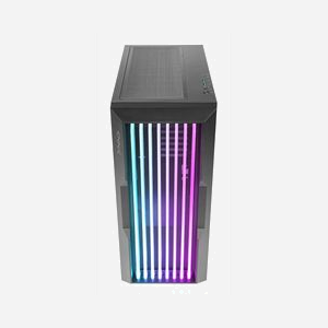 Azza CSAZ-520BG Guardian Glass - Boîtier PC Midi Tower Noir, ATX/EATX/mATX/ITX, USB 3.2 Gen 1, RGB, Vent. 120mm, Radiateurs 360mm, sans alimentation - Miniature 3