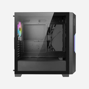 Azza CSAZ-520BG Guardian Glass - Boîtier PC Midi Tower Noir, ATX/EATX/mATX/ITX, USB 3.2 Gen 1, RGB, Vent. 120mm, Radiateurs 360mm, sans alimentation - Miniature 4