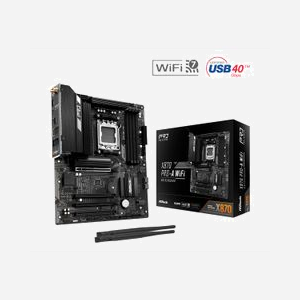 Asrock X870 Pro-A WiFi : Carte mère ATX AMD Socket AM5 Ryzen 6000-9000, 4x DDR5-SDRAM 256Go, M.2/SATA III, RAID 0/1/10, 2.5GbE, WiFi 7, BT 5.4