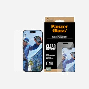 PanzerGlass Protection Écran Classic Fit pour iPhone 17/16 Pro - Verre Trempé, PET, Silicone - Résistant Rayures/Chocs - 145.35x67.24x0.71mm - Miniature 2