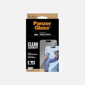 PanzerGlass Protection Écran Classic Fit pour iPhone 17/16 Pro - Verre Trempé, PET, Silicone - Résistant Rayures/Chocs - 145.35x67.24x0.71mm - Miniature 3