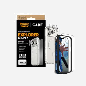 PanzerGlass CARE Flagship 3-in-1 Urban Explorer pour iPhone 17 Pro Max - Protection d'écran en verre trempé, PET, Silicone - Résistance rayures/chocs - 159.3x73.8x0.71mm - Miniature 5